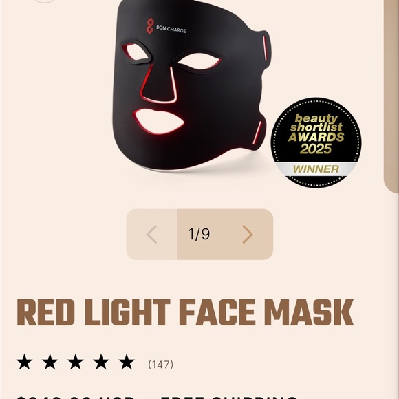 Bon Charge Red Light Face Mask - Picture 2 of 3